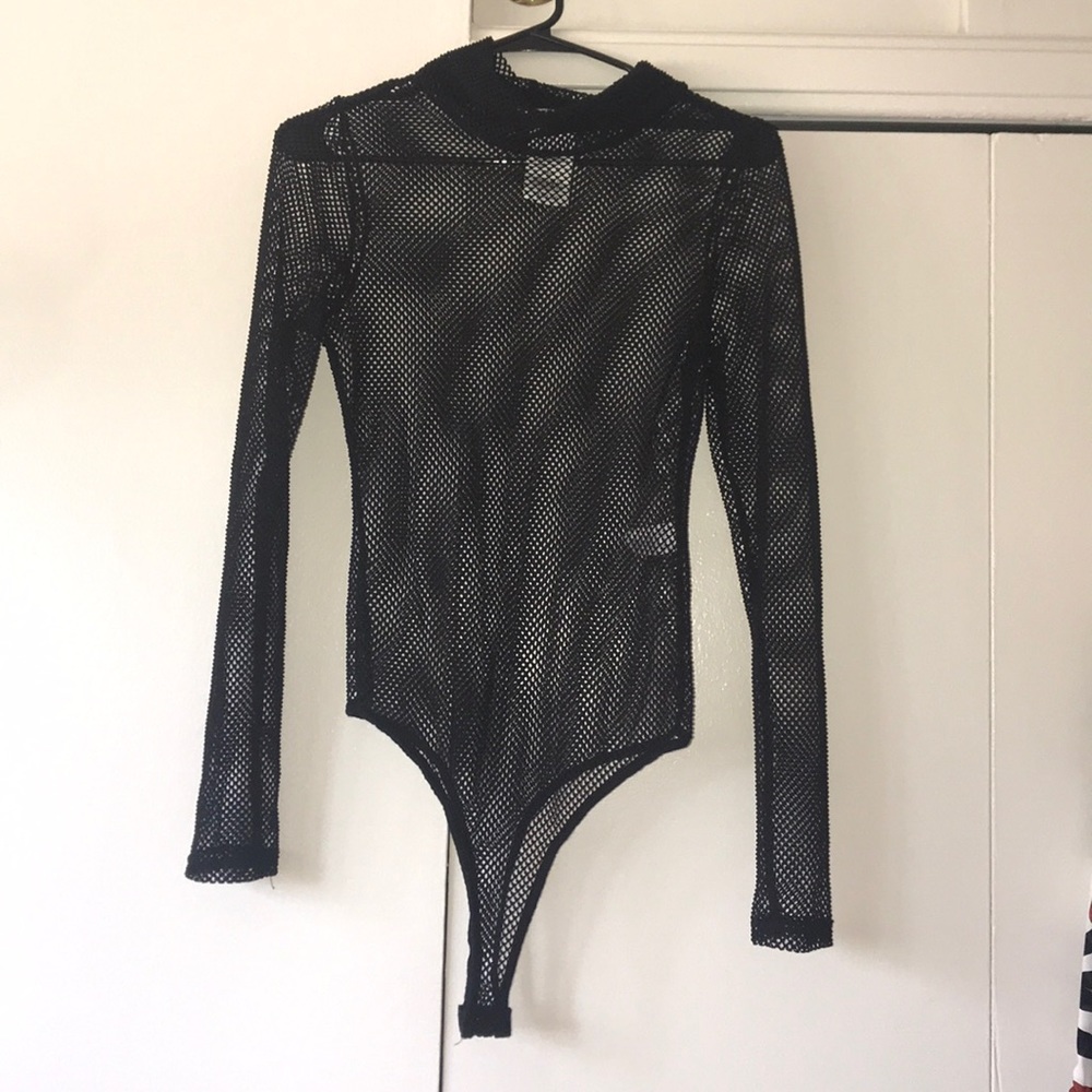 Black Mesh Bodysuit